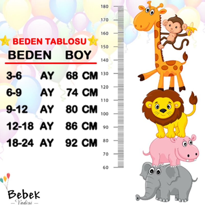 Çiçek Desenli Patikli Eldivenli Kapüşonlu Fermuarlı Kışlık Kız Erkek Bebek Astronot Tulum Kozmonot Mavi - 6-9 Ay